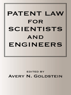 cover image of Patent Laws for Scientists and Engineers